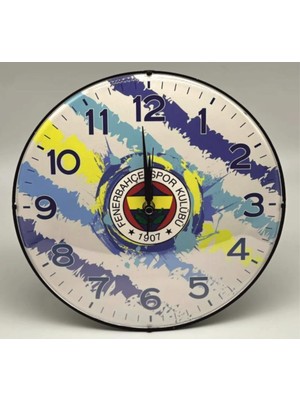 Lisanslı Duvar Saati Renkli