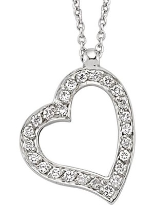 Harem Altın 18 Ayar Altın Pırlanta Kalp Kolye K48556-1