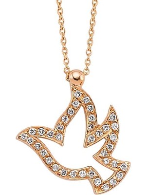 Harem Altın 18 Ayar Altın Pırlanta Güvercin Kolye K47225-3