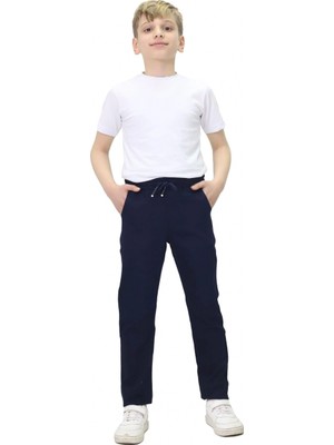 Bulut Teks Atiba Okul Keten Pantolon Unisex Lacivert Kıyafetleri Üniforması Çocuk Genç