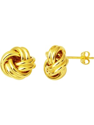 Harem Altın Sarmal 14 Ayar Altın Top Küpe KP132