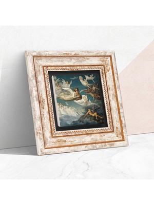 Ruhların Geçişi Louis Janmot Antik Roma Serisi Taş Duvar Tablosu - Çerçeveli Taş Tablo - Deko