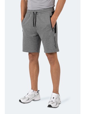 Slazenger Nıkon I Erkek Fermuar Cepli Koyu Gri Şort