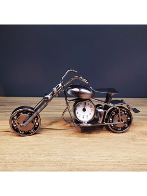Hace Bazaar Masaüstü Dekoratif Metal Motor Saat