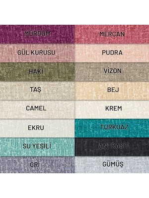 Concept - Koltuk Örtüsü Şönil Jakarlı Desen Kaymaz Çekyat Örtüsü ve Koltuk Şalı 175X215