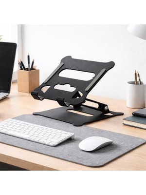 Ayarlanabilir Katlanabilir Tablet Standı 370G | Paslanmaz Çelik Tablet Tutucu, Açı Ayarlı, Portatif Masaüstü Tablet Standı, Sadece iPad ile Uyumlu Stant | Z19