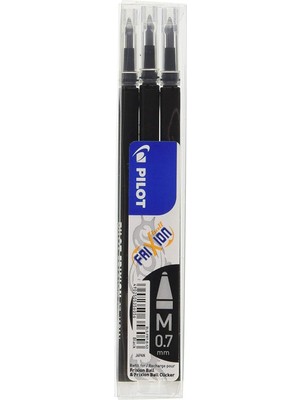 Pilot Frixion Ball Kalem Yedeği 0.7 Siyah 3 Lü Bls