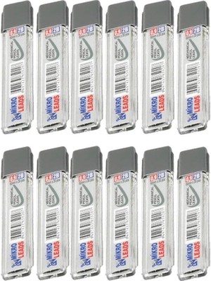 Artlantis Kalem Ucu 2b 0,9 mm 12 Adet Mekanik Uçlu Otomatik Kurşun Kalem Ucu 2b 60MM x 0,9mm Siyah