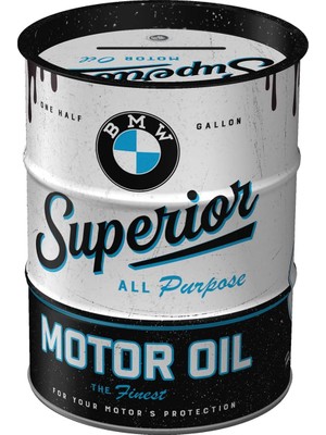 Nostalgic-Art Nostaljik Sanat Bmw Üstün Motor Yağı Para Kutusu Bmw Hayranları Için Hediyeler M