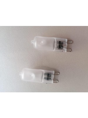 Global G9 Duylu 40 Watt Buzlu Halojen Ampul Sarı Işık Boy:3,5 cm En:1,2 cm 2 Li Paket