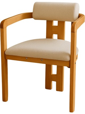 Weltwood Iskandinav Bohem Sandalye – Krem Teddy Kumaş, Kayın Ağacı, 71X57X47 Cm, Modern ve Ko
