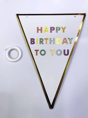 Eco Lounge Happy Birthday To You Flama Bayrak Süsü