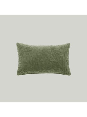 Renas Store Linens Velour Kırlent Kılıfı 30X50 cm Haki