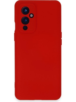 The Gencoo One Plus 9 Kılıf Nano Içi Kadife Silikon - Kırmızı