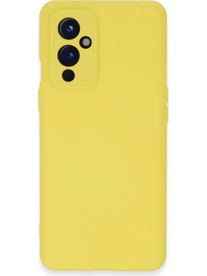 The Gencoo One Plus 9 Kılıf Nano Içi Kadife Silikon - Sarı