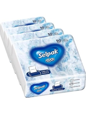 Selpak Go Çek Al Havlu 50'li (4 Paketi)