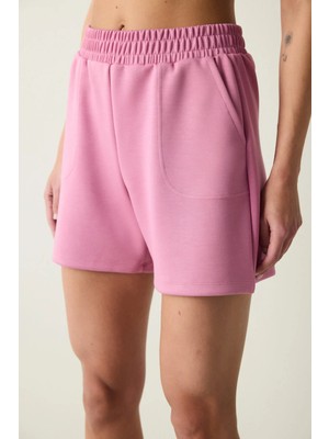 Penti Pembe Yüksek Bel Cepli Silky Touch Şort