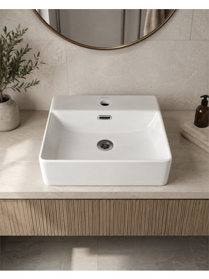 Kalyon S5003 Seramik Lavabo 500X420X130 BEYAZ (1 ADET)