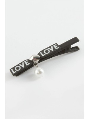 Eco Lounge Love Yazılı Inci Pens Toka