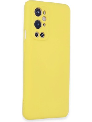 The Gencoo One Plus 9 Pro Kılıf Nano Içi Kadife Silikon - Sarı