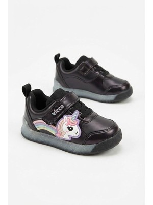 Vicco Nika Siyah Anatomik Rahat Sneaker Kız Çocuk Ayakkabı 346.B26K.148