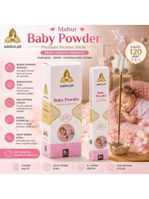 Trendhane Mahur Jasmine Yasemin Tütsü 120 Adet – 6 Kutu x 20 Çubuk, Premium Yasemin Kokulu Çubuk Tütsü, Ev Ofis Yoga ve Meditasyon Için Ortam Kokusu