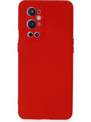 The Gencoo One Plus 9 Pro Kılıf Nano Içi Kadife Silikon - Kırmızı
