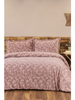 ELART Stella Comfort Uyku Seti Yatak Örtüsü Çift Kişilik 3 Parça (220x240 cm) Pudra