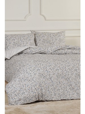 Elart Betty Nevresim Takımı Çift Kişilik %100 Pamuk Ranforce Lastikli Çarşaf (200x220 cm) Bej