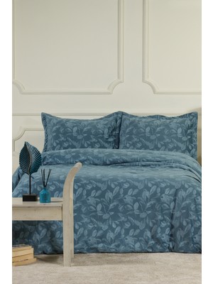 ELART Stella Comfort Uyku Seti Yatak Örtüsü Çift Kişilik 3 Parça (220x240 cm) Mavi