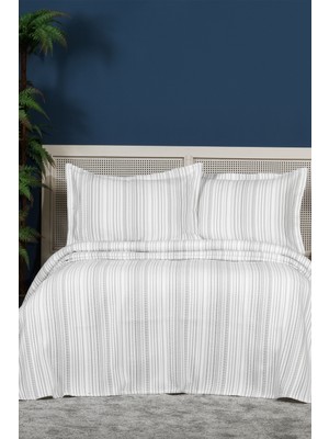 Elart Harmony Yatak Örtüsü Takımı Çift Kişilik (240X250 Cm) Antrasit