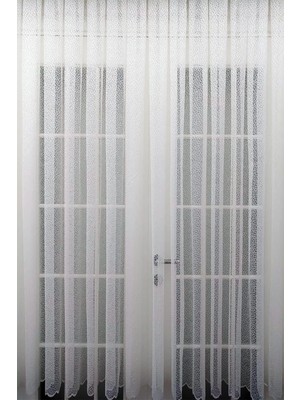 Evdepo Home Kırık Beyaz Ekstraforlu Pilesiz Tül Perde 210 x 240 cm