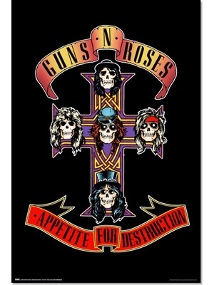 Grupo Erik Poster Sanatsal Baskı Guns N' Roses Poster Dekorasyon Oturma Odası Veya Yatak Odası De