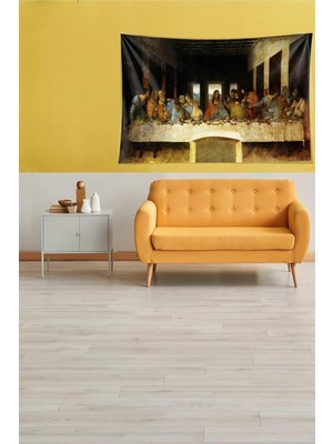 Pelangi Bej Son Akşam Yemeği Leke Tutmaz Kadife Kumaş Duvar Örtüsü Duvar Halısı Tapestry Ywl