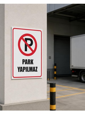 Karbonsoft Park Yapılmaz Uyarı Levhası Beyaz 15 x 20 KARBONNM2104