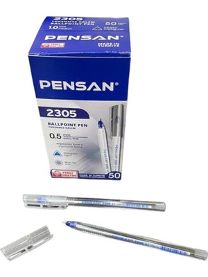 Pensan 2305 Iğne Uçlu Tükenmez Kalem, 0.5 Mm, Mavi, 50 Adet