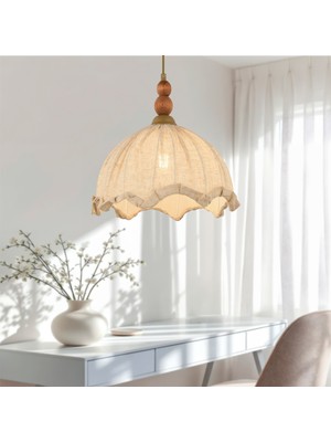 Apliqa Solvane Kumaş Başlıklı Sarkıt Avize