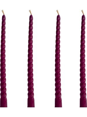 Petekoğlu (4 Adet 27.5cm) Balmumu Mum Konik Burgulu Balmumu Şamdan Mumu Doğal Petek Balmumu Mum D