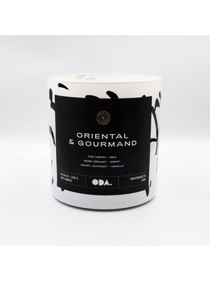 Oriental &amp; Gourmand - Oryantal &amp; Gurme Dekoratif Desenli Soya Mumu I 300 gr (Renkli)