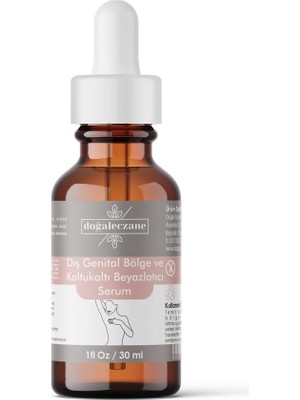 Doğal Eczane Koltuk Altı Dirsek Kararmaları Karşıtı Intim Beyazlatıcı Serum