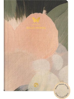 17X24 Keten Noktalı Bullet Journal Defter Kelebek