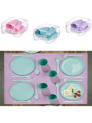 3D Sepetim 6 Kişilik Çantalı Piknik Seti