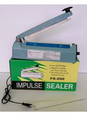 Hace Bazaar 20CM  Metal Gövde Poşet Ağzı Yapıştırma Kapatma Makinası FS-200 (K95)