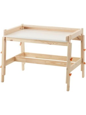 Ikea Flisat Çocuk Masası Huş, 92X67 Cm, Ayarlanabilir Oyun-Aktivite-Çalışma Masası Natürel