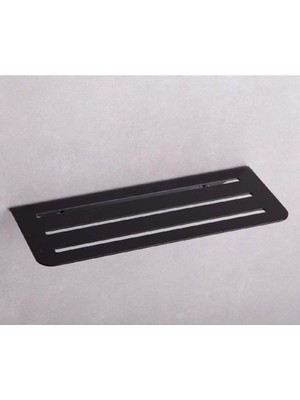 Duş Raf Sistemi Siyah Renk 30X105X250 mm