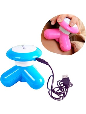 Roichil® 3 Başlıklı Titreşimli USB Şarjlı Mini El Masaj Aleti