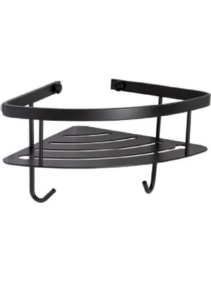 Banyo Duş Raf Sistemi Siyah Renk 152X197X280 mm