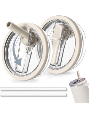 Heyıdamaı Stanley Cup Kapak, 2 Adet Yedek Kapak, 2 Pipetli 40 Oz Bardak Için, Tekrar Kullanılabili