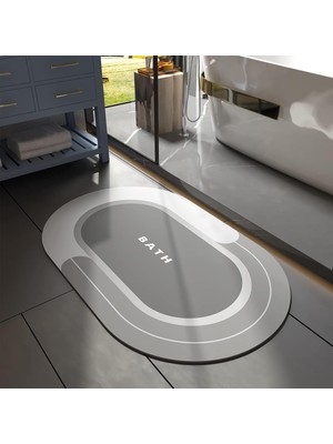 Netmarkt Banyo Paspası - Süper Emici Kaymaz Hızlı Kuruyan Lekeye Dayanıklı Halı - Dış Mekan