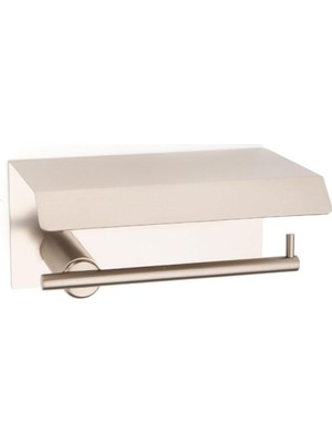 Pro-Tech Kapaklı Tuvalet Kağıtlığı Saten Renk 85X118X170 mm